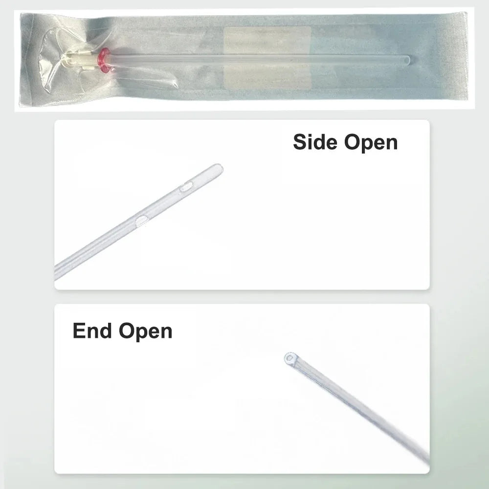 5Pcs Cat Catheter with Stylet 3Fr End Hole 4Fr Side Holes Veterinary Urinary Cat Catheters Pet Care Room
