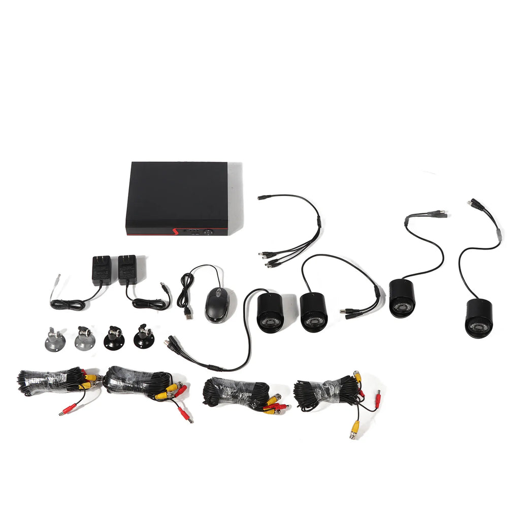 Security Camera DVR Recorder Set Night Vision Motion Detection Security Camera 8CH Hybrid Digital Video Recorder