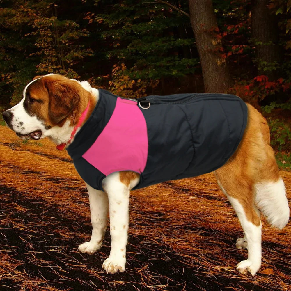 Large Dog Clothes For French Bulldog Winter Pet Clothes Coat Ropa Perro Golden Retriever Labrador Dog Clothing Jacket 2XL-7XL