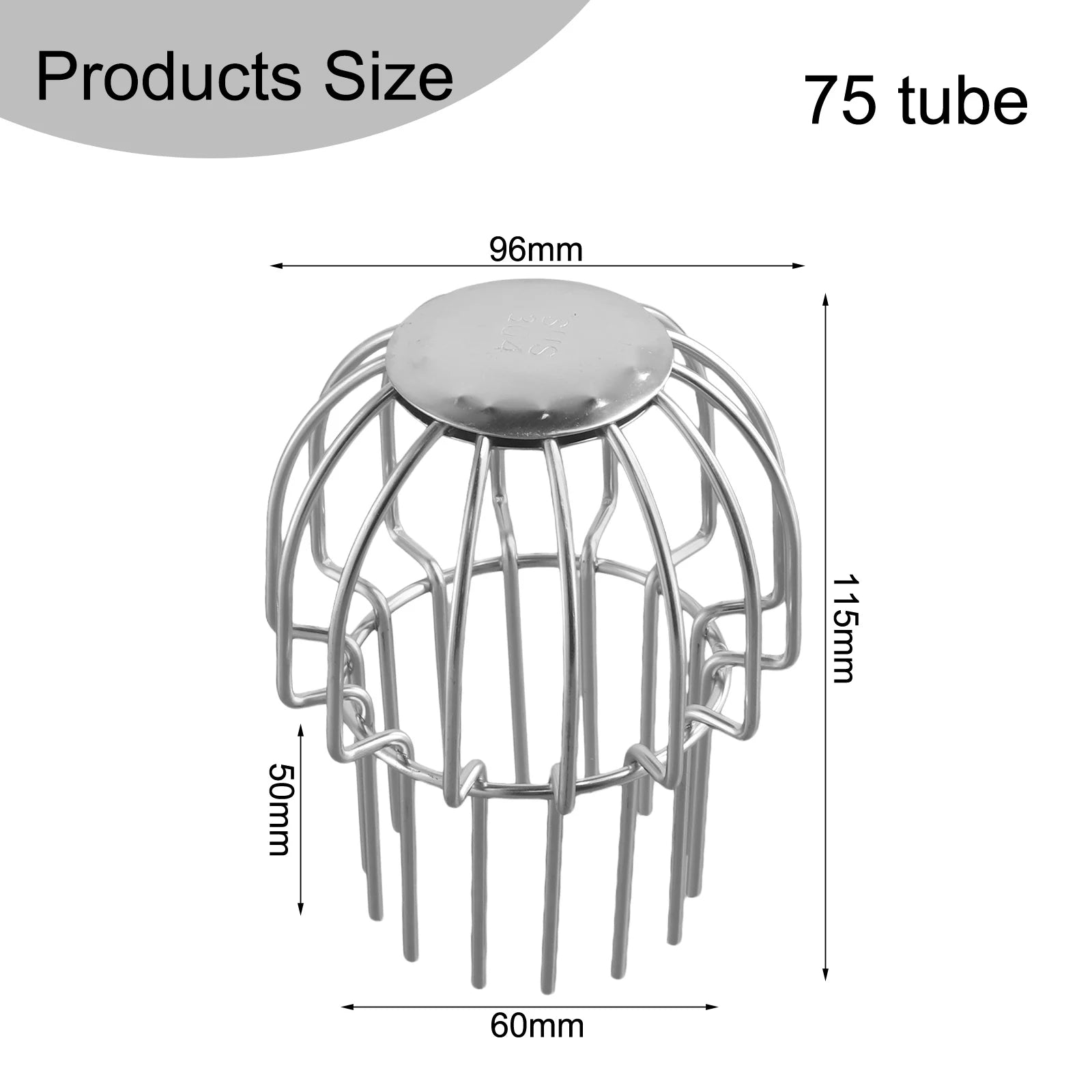 Floor Drain Leaf Guard Stainless Gutter Leaf Guard Mesh Cover Drainage Clog Prevention Drainage Pipe Network Cover Floor Drain