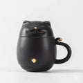 300ML Portable Tea Mug Travel Set For Business Trip Carry Water Cup Filter Quickly Brew Utensils Drinkware Lucky Cat