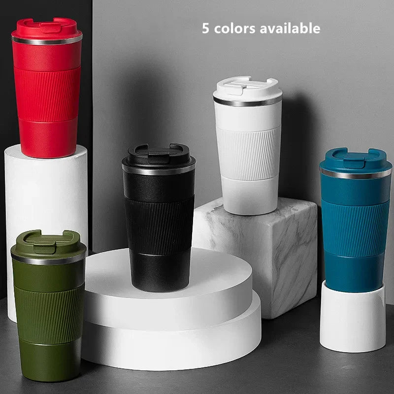 [homeeee] Anti-Slip Insulated Coffee Mug - Vacuum Travel Flask