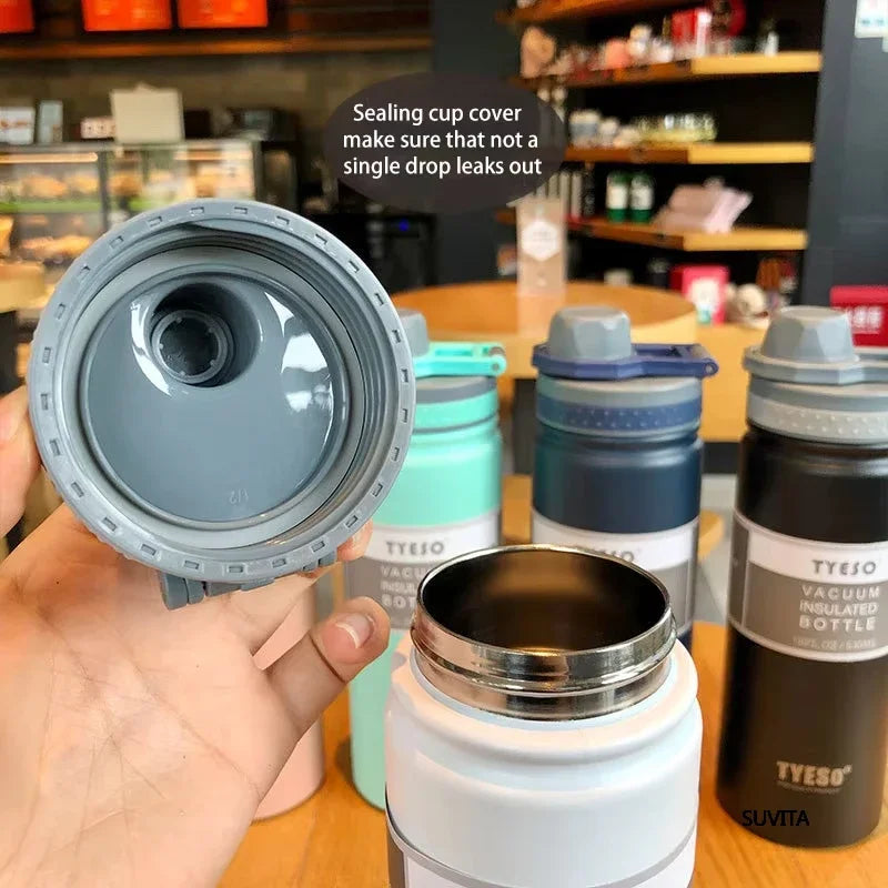 Tyeso 530/750ML Thermos Bottle Stainless Steel Vacuum Flask Travel Cup Insulated Water Bottle Sport Thermal Mug Hot Cold Mug
