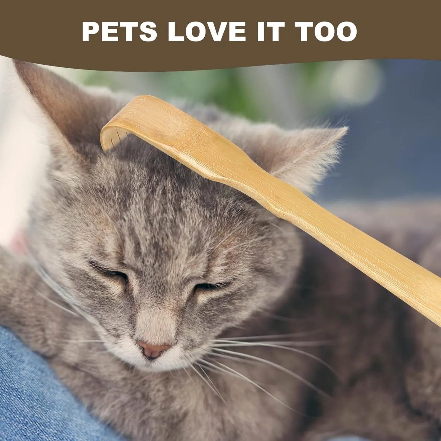 3Pcs Heavy-Duty Bamboo Back Scratcher: Therapeutic Long Handle Tool for Scratching Hard-to-Reach Itches