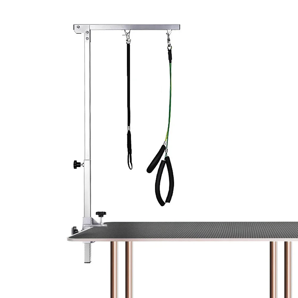 Foldable Grooming Bracket Adjustable Stainless Steel Suspender Grooming Table Arm Support Dog Cat Holder Desk Pet Accessories