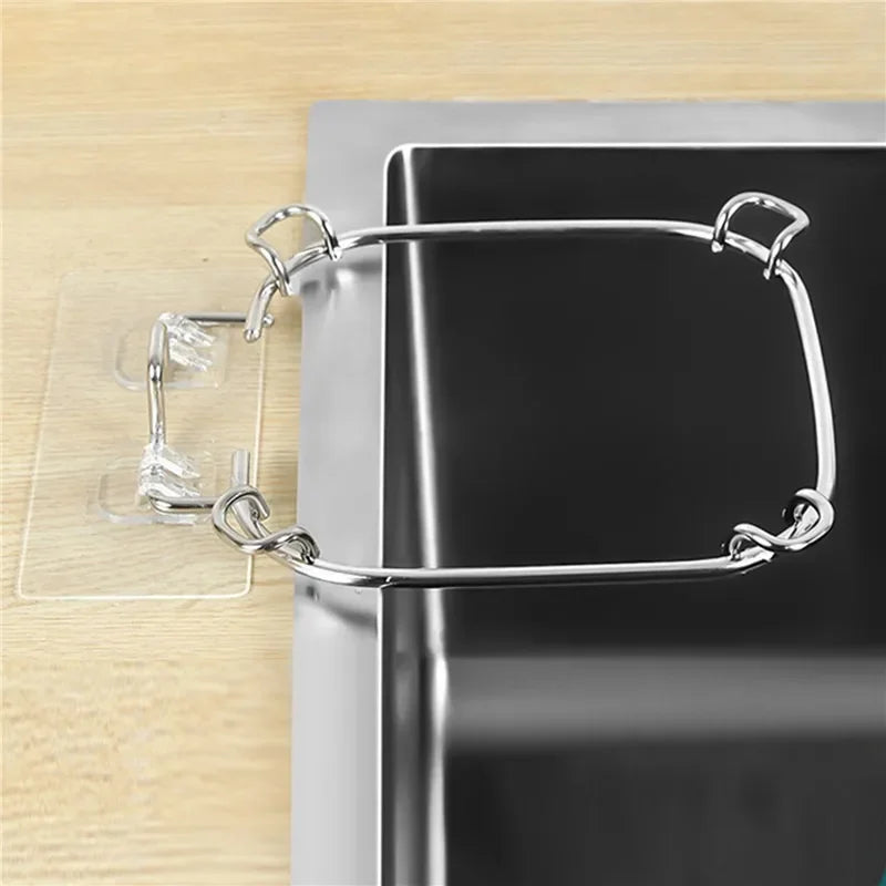 Hanging Net Filter Bag Multi-Purpose Triangle Drainage Rack Drain Basket Kitchen Sink Filter Leftovers Soup Food Drainer