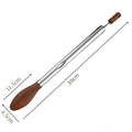 LMETJMA Wooden Kitchen Cooking Tongs Stainless Steel Kitchen Tongs with Wooden Tips Long Handle Food Salad Tongs For BBQ Cooking