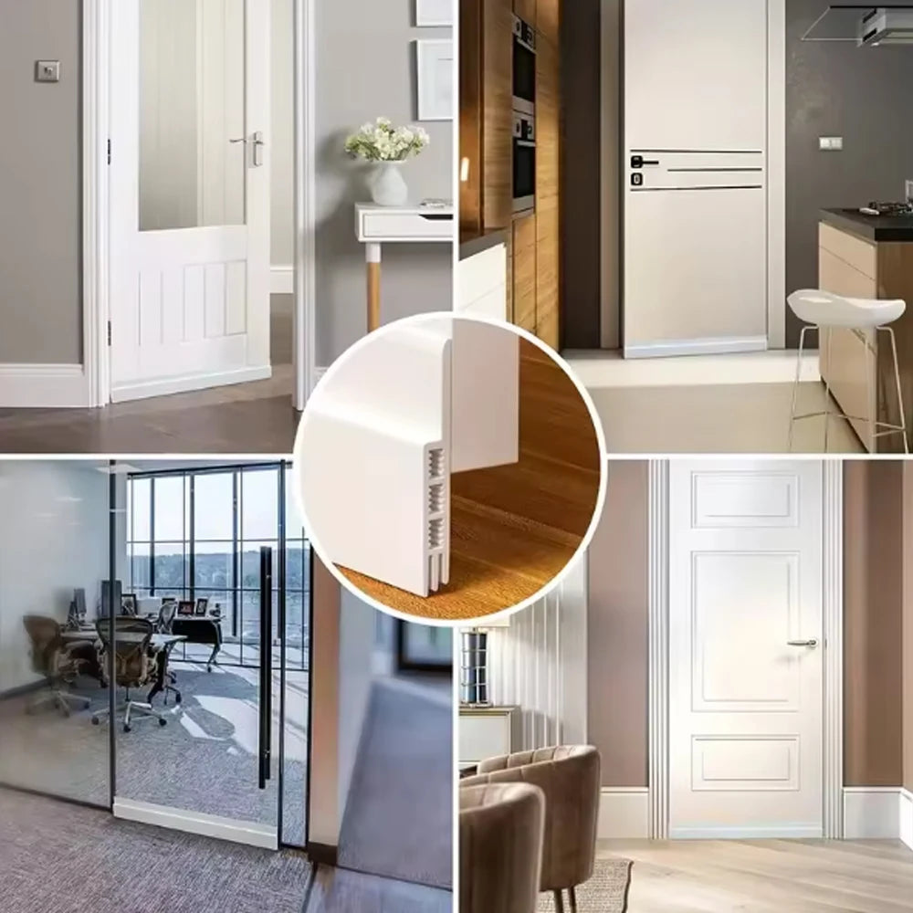 Bestselling New Silicone Under Door Sweep Weather Stripping Door Draft Stopper Blocker Insulator Noise Stopper Strong Adhesive
