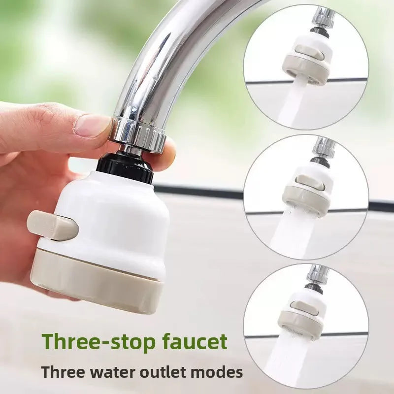 1PCS 3-Adjustable Water Pressure Splashing Kitchen Faucet with Water-Saving Foam Generator, Kitchen Faucet Accessories