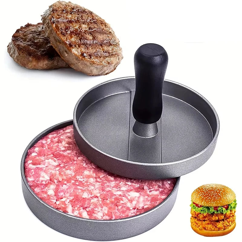 Burger Press Non-Stick Hamburger Patty Maker with Wax Paper Aluminum Burger Makers for Kitchen BBQ Grill tool