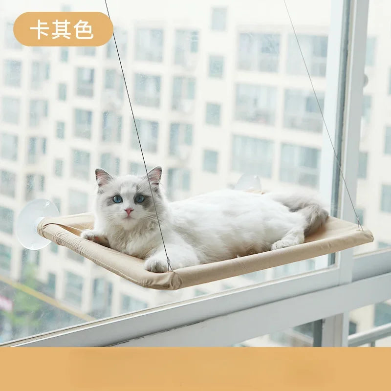 1 Pcs Pet Cat Hammock Hanging Cat Bed Bearing 20Kg Comfortable Cat Sunny Window Seat Mount Kitten Climbing Frame Pet Accessories