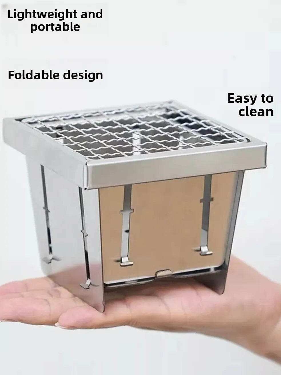 Portable ket Stainl Steel BBQ ill Outdoor Cam Home Garden  Stove Tea Cooking Stove Detachable Butane Fuel
