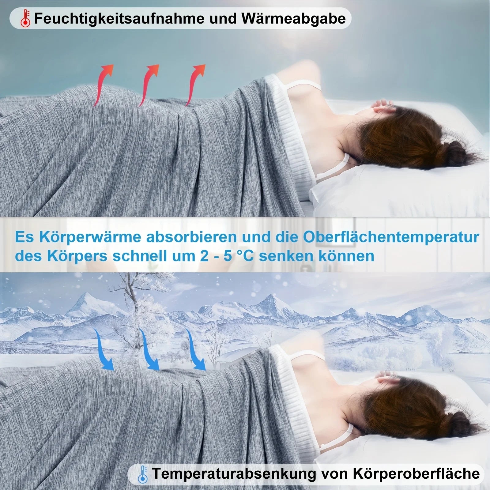 A 150*200cm Lightweight, Ultra-Soft, Cool-Feeling Summer Blanket Made of Imitation Nylon, Double-Sided Cooling Effect Nap Blanket, Suitable for Hot Sleepers Who Suffer from Night Sweats, Breathable, Maintains Coolness for a L
