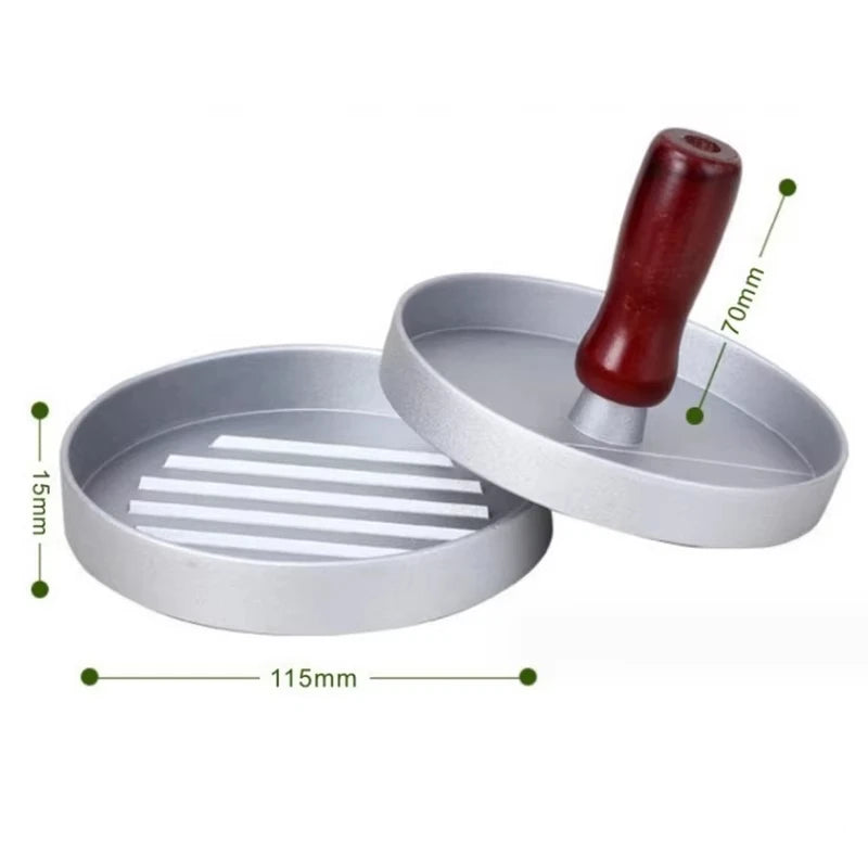 Burger Press Non-Stick Hamburger Patty Maker with Wax Paper Aluminum Burger Makers for Kitchen BBQ Grill tool