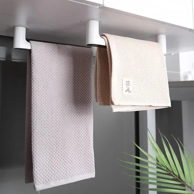 Kitchen Paper Holder Towel Hanger Rack Bar Cabinet Rag Hanging Holder Bathroom Organizer Shelf Toilet Paper Holder