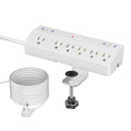 The U.S. clamp model with PD20W fast charging power strip and 3m extension cable is suitable for office, home, school and other