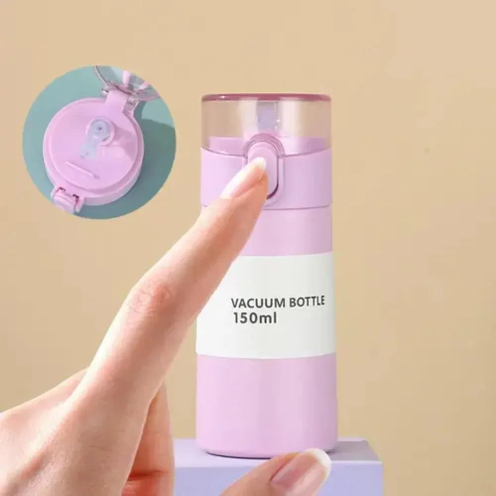 [homeeee] Ultra-Mini Insulated Water Bottle with Straw - 150ml/250ml