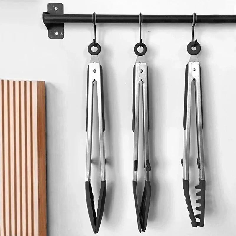 Kitchen Tongs Silicone Food Tongs Non Stick Cooking Serving Tongs For BBQ Salad Steak Pasta Spaghetti Noodles