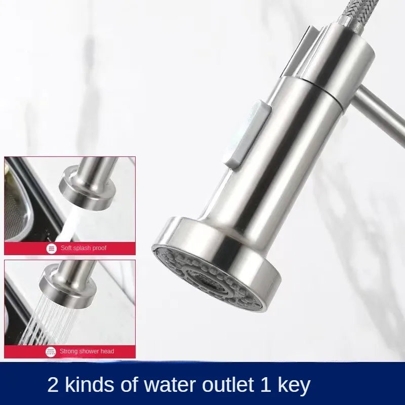 Kitchen Wall Faucet Deck Mounted Single Cold Tap 360 Degree Rotation Stream Sprayer Nozzle Sink Taps Batidora  Grifo Cocina