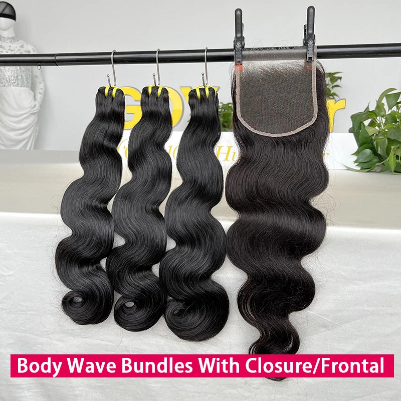 Vietnamese Raw Body Wave 4x4 5x5 Invisible HD Lace Closure With Bundles 13x4 HD Lace Frontal With Bundles 100% Raw Human Hair
