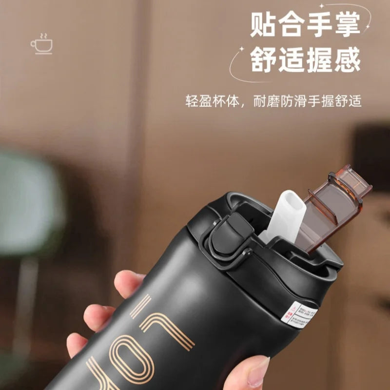 New 316 stainless steel insulated cup - stylish sports coffee cup - large capacity - gift - travel, office, vehicle, outdoor use