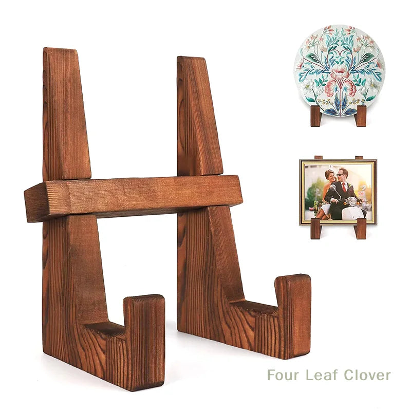 Wooden Recipe Book Stand CD Record Plate Display Shelf Tabletop Photo Frame Ipad Rack Table Easel Cookbook Holder For Kitchen