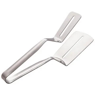 Stainless Steel Frying Shovel Clips Multifunctional Steak BBQ Tongs Frying Fish Spatula Clip  Household Kitchen Tool Bread Clamp