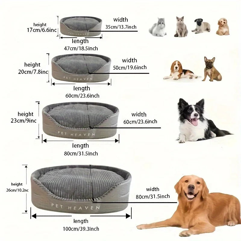 Universal All-season Pet Nest Washable Double-Sided Cat Dog Bed 3D Comfortable Soft Cushion Mat Durable Home Decor
