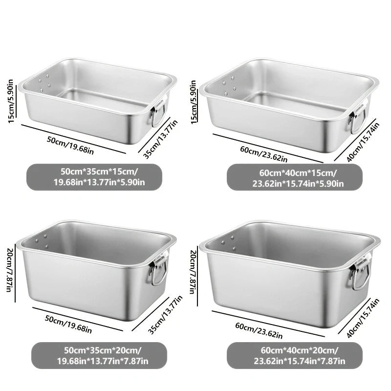 Large Litter Tray With Handles Durable Stainless Steel Litter Box Spacious Low Entry Design For Easy Access To Pet Accessories