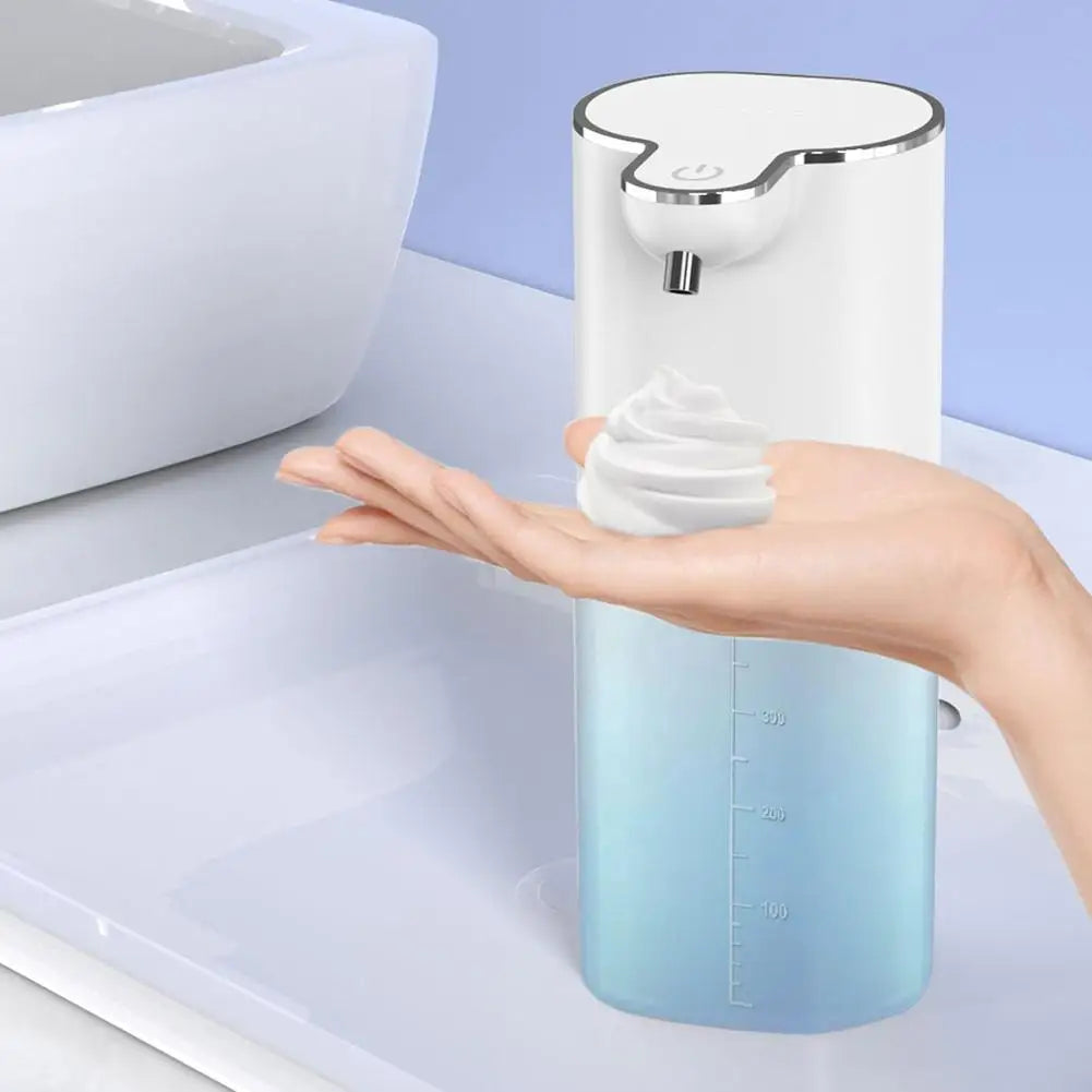 400ml Automatic Soap Dispensers Wall Mounted Touchless Hand Soap Dispenser USB Charging Infrared Sensor for Bathroom Kitchen