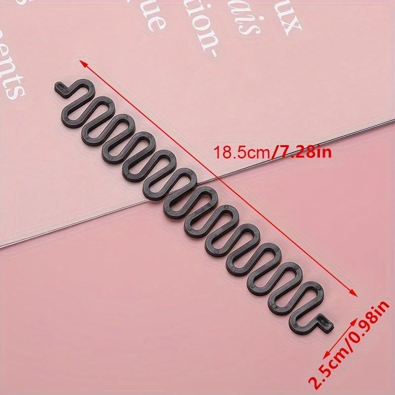 9Pcs Black or Brown DIY Hair Styling Comb Tool, Magic Beauty Accessories for Fishtail Braids
