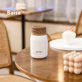Mini Insulated Cup with Wood Grain Lid 304 Stainless Steel Pocket Cup Small Capacity Outdoor Portable  Cup for Female Students