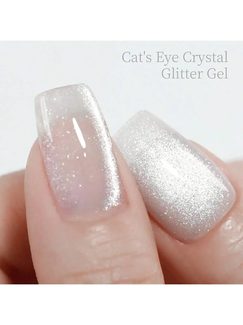 XEIJAYI 1Pc Universal Cat Eye Gel Nail Polish Bright Silver Gel Nail Polish UV/LED Lamp Needed For Women Home Salon Nail Art DIY