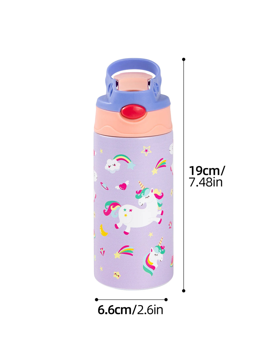350ml Cartoon Insulated Cup Animal Pattern Stainless Steel Thermos Cup Christmas Vacuum Flasks Water Bottle Xmas Gift Cup