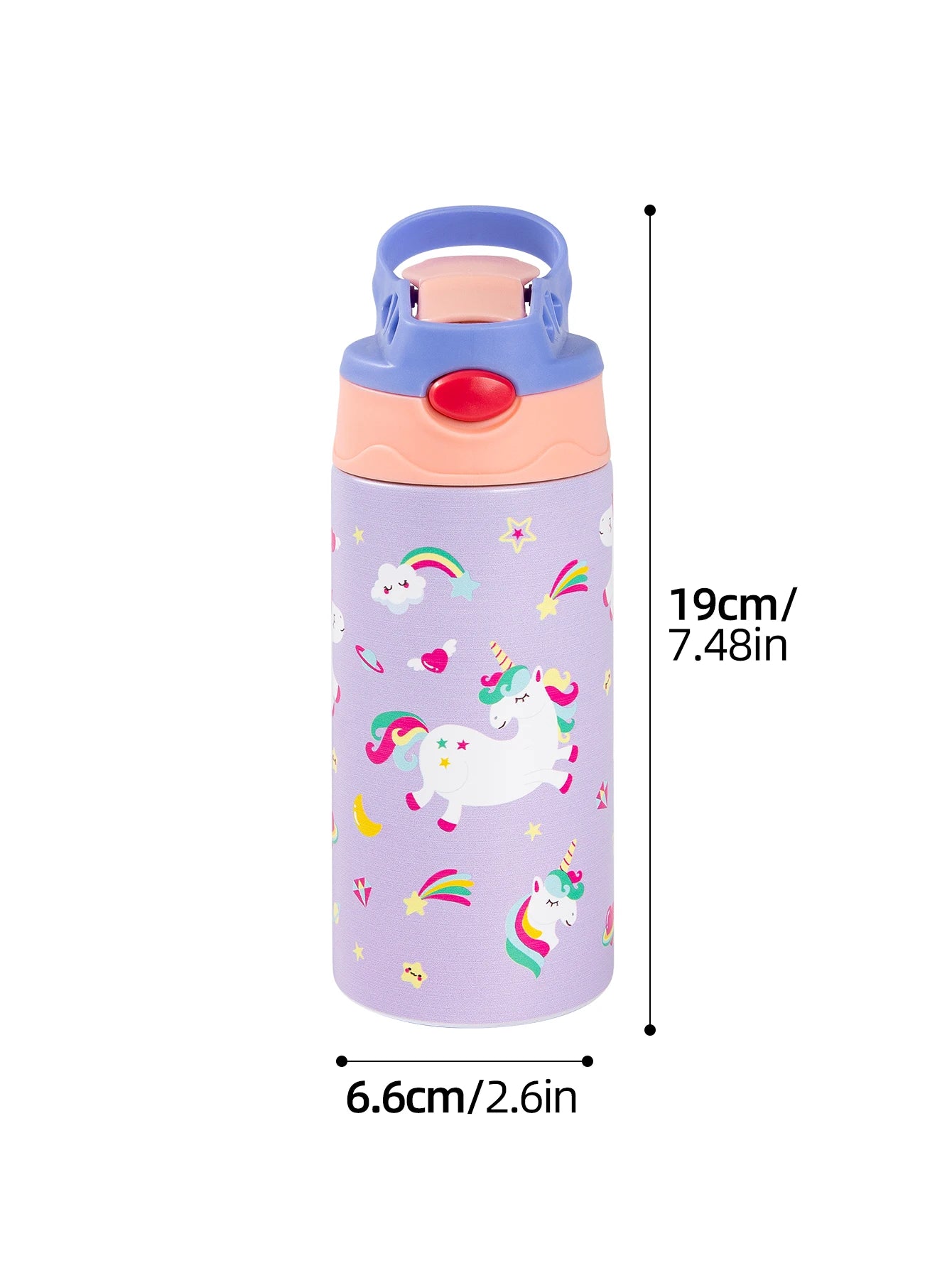350ml Cartoon Insulated Cup Animal Pattern Stainless Steel Thermos Cup Christmas Vacuum Flasks Water Bottle Xmas Gift Cup