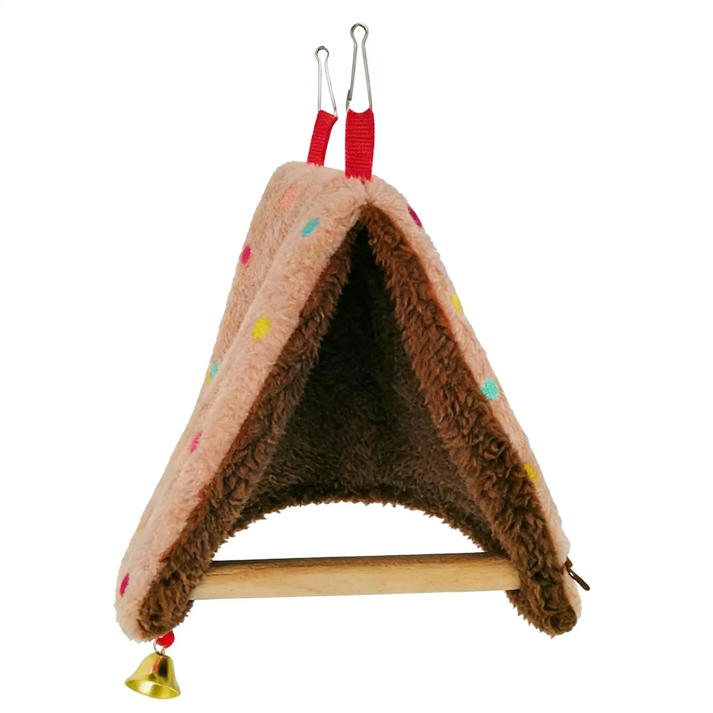 Triangular bird nest Bird Hammock for Cage Warm Comfortable Perch House Parakeet swing with perch for Bird cage accessories