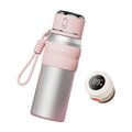 Smart Insulated Water Bottle for Women 500ml 316L Stainless Steel Thermal Cup Leakproof Direct Sip Temperature Display