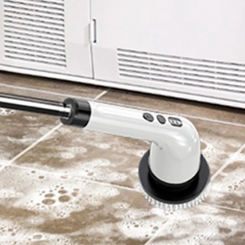 Electric Cleaning Brush with 7PCS Heads Bathroom Kitchen Cordless Handheld Shower Scrubber Spin Cleaner Multifunctional Cleaner
