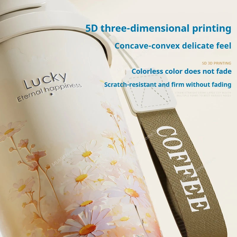 520ML Stainless Steel Thermal Cup Keeps Cold and Heat Mugs Portable Tumbler Coffee Cup Travel Thermal Water Bottle Vacuum Flask