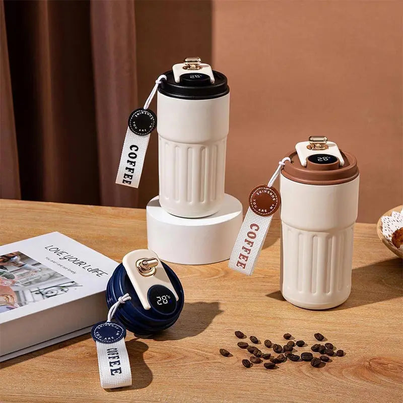 450ML 316 Stainless Steel Thermal Mug WithTemperature Display,Outdoor Vacuum Insulated Cup Cold & Hot Thermos Water Bottle ﻿