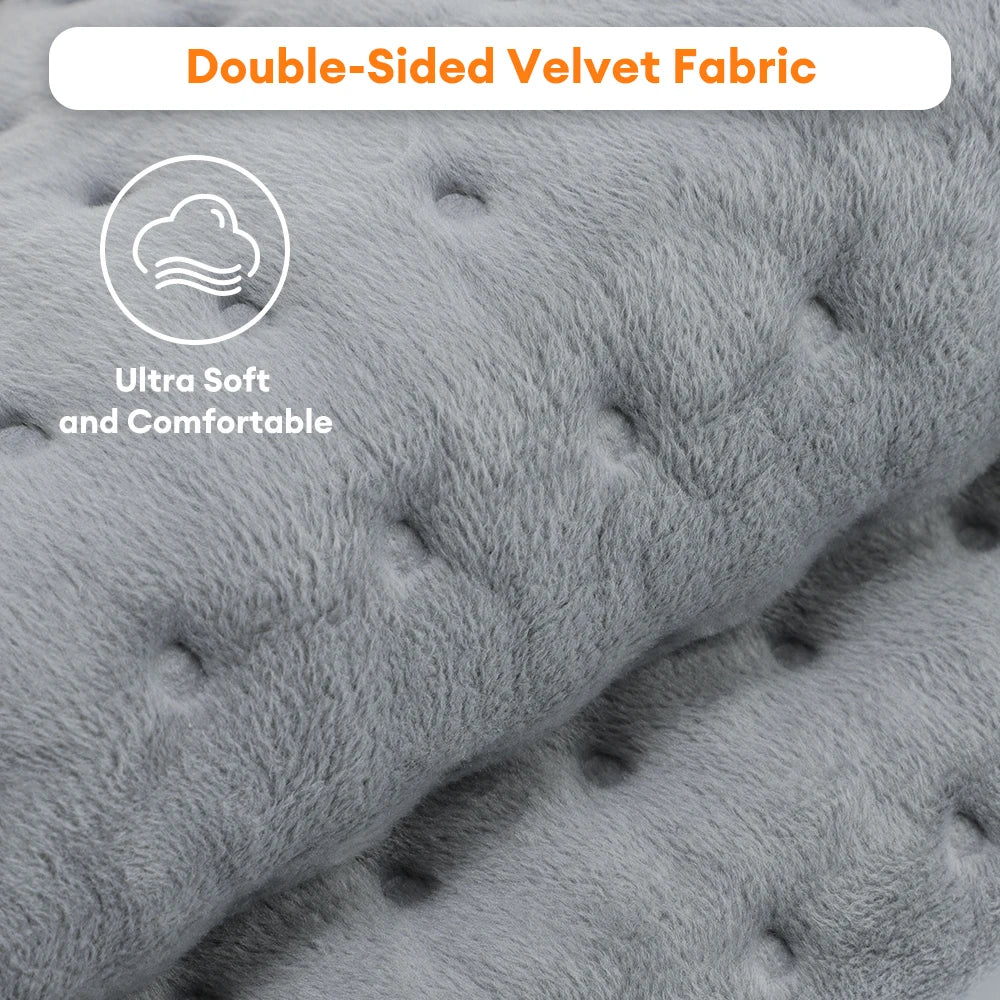 Microplush Electric Heating Therapy Pad Winter Warmer Washable Blanket for Abdomen Waist Back Thermal Mat Pain Relief Brace