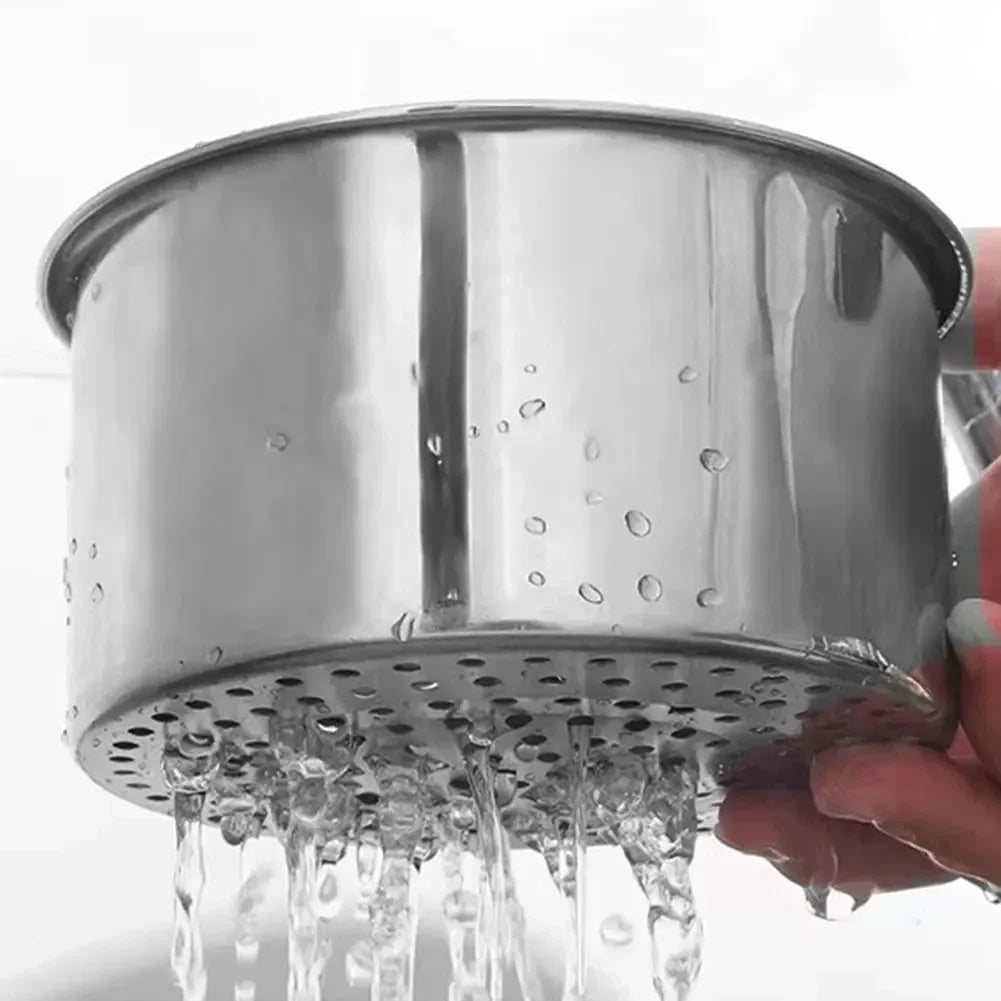 1-2pcs Steel Swan Sink Strainer - Heavy Duty Drain Basket for Kitchen Sink & Bathtub with Anti-Clog Filter