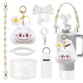 2025 new mode1200MLchristmas mug Car Cup Large Capacity Water Cup with Handle and Straw Double-walled Insulated Travel Mug