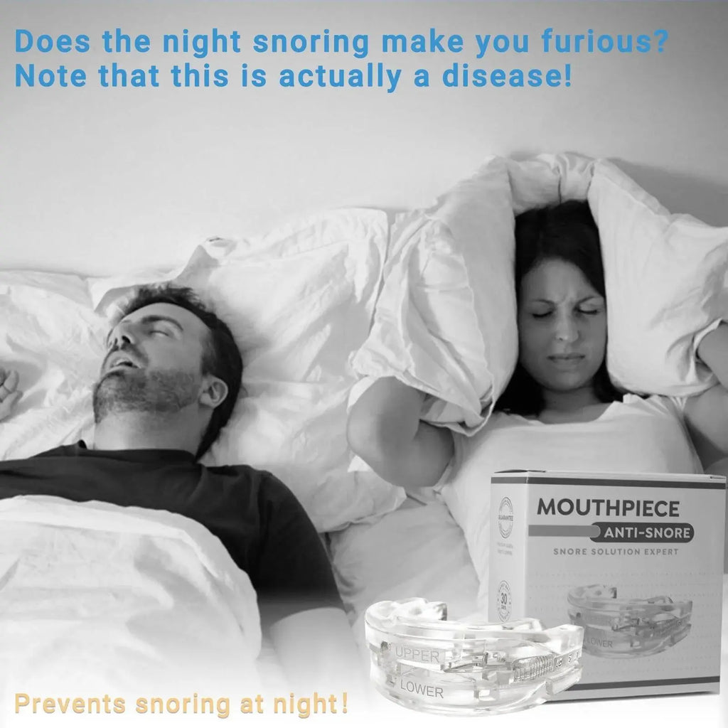 Adjustable Mouthpiece  Anti-Snoring Mouth Guard Night Time Teeth Mouthguard & Sleeping Bite Guard for Bruxism and Stop Snoring