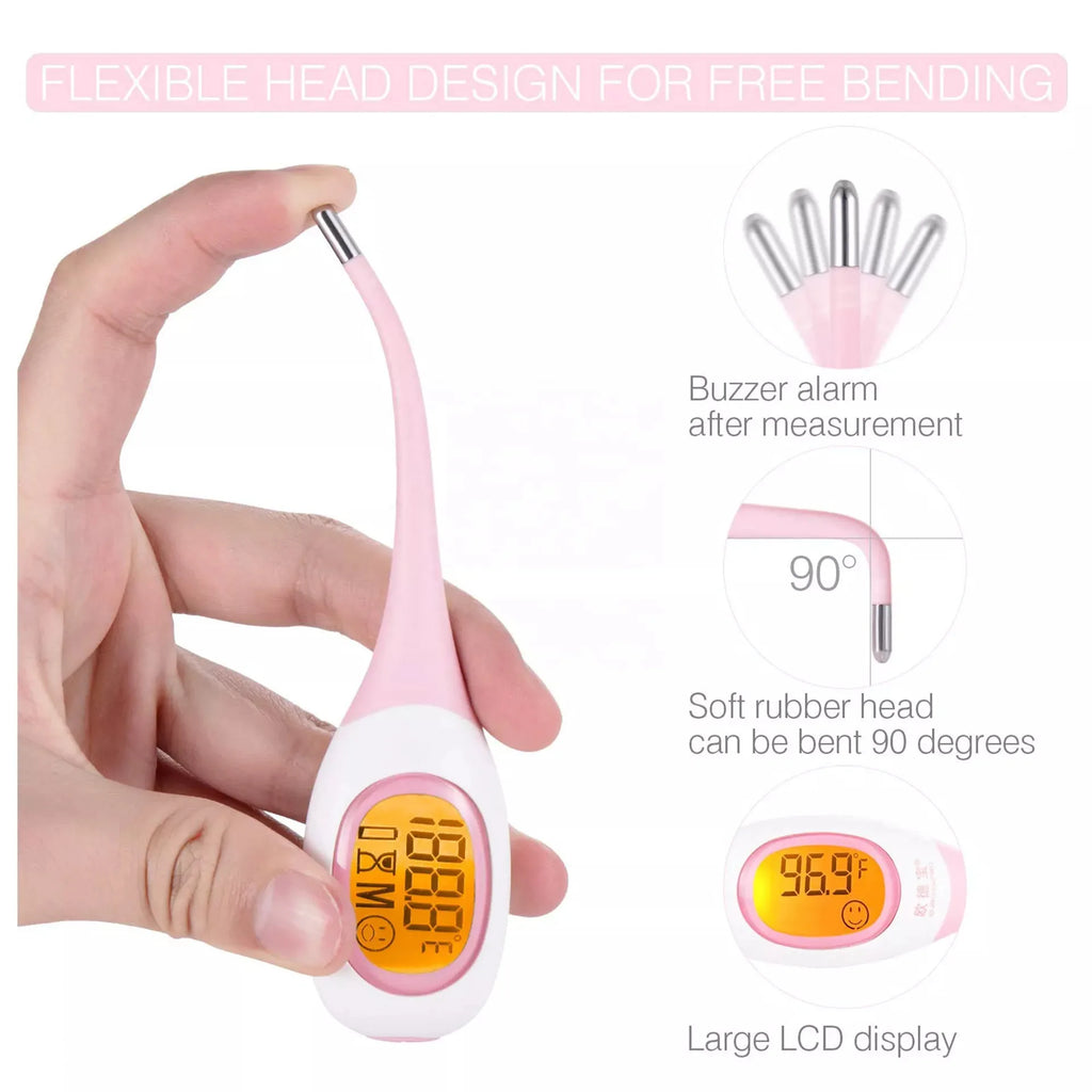 Digital Pet Thermometer | 8-Second Fast Read | Oral & Armpit Dual Modes | LED Display | Accurate Fever Alert | Temperature Tool