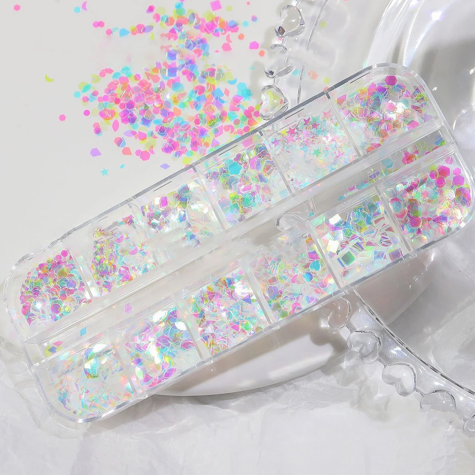 Exquisite Nail Glitter Assortment for Stunning DIY Nail Decorations