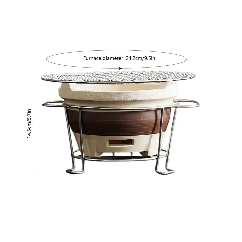 Outdoor Portable Barbecue Oven Carbon Grill Grill Round Charcoal Grill Indoor Picnic BBQ Small Stove