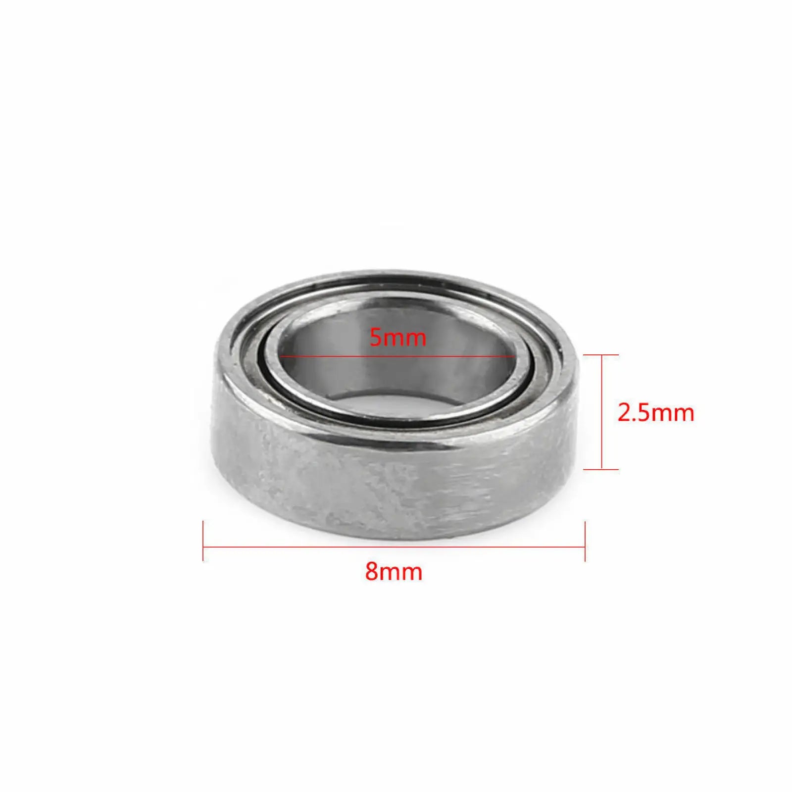 100Pcsk 5x8x2.5mm Metal Shielded Ball Bearing Steel Bearings MR85ZZ Bearings