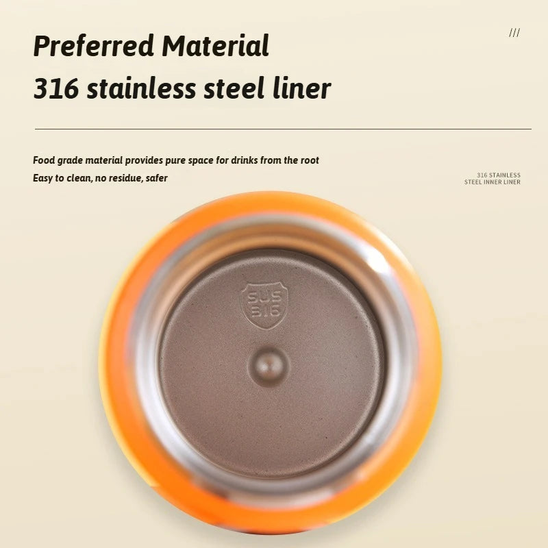 Tumbler Mini Pocket Size Hiking Thermos Bottle 220ml/260ml 316L Stainless Steel Vacuum Insulated Cup Flask Portable Water Bottle