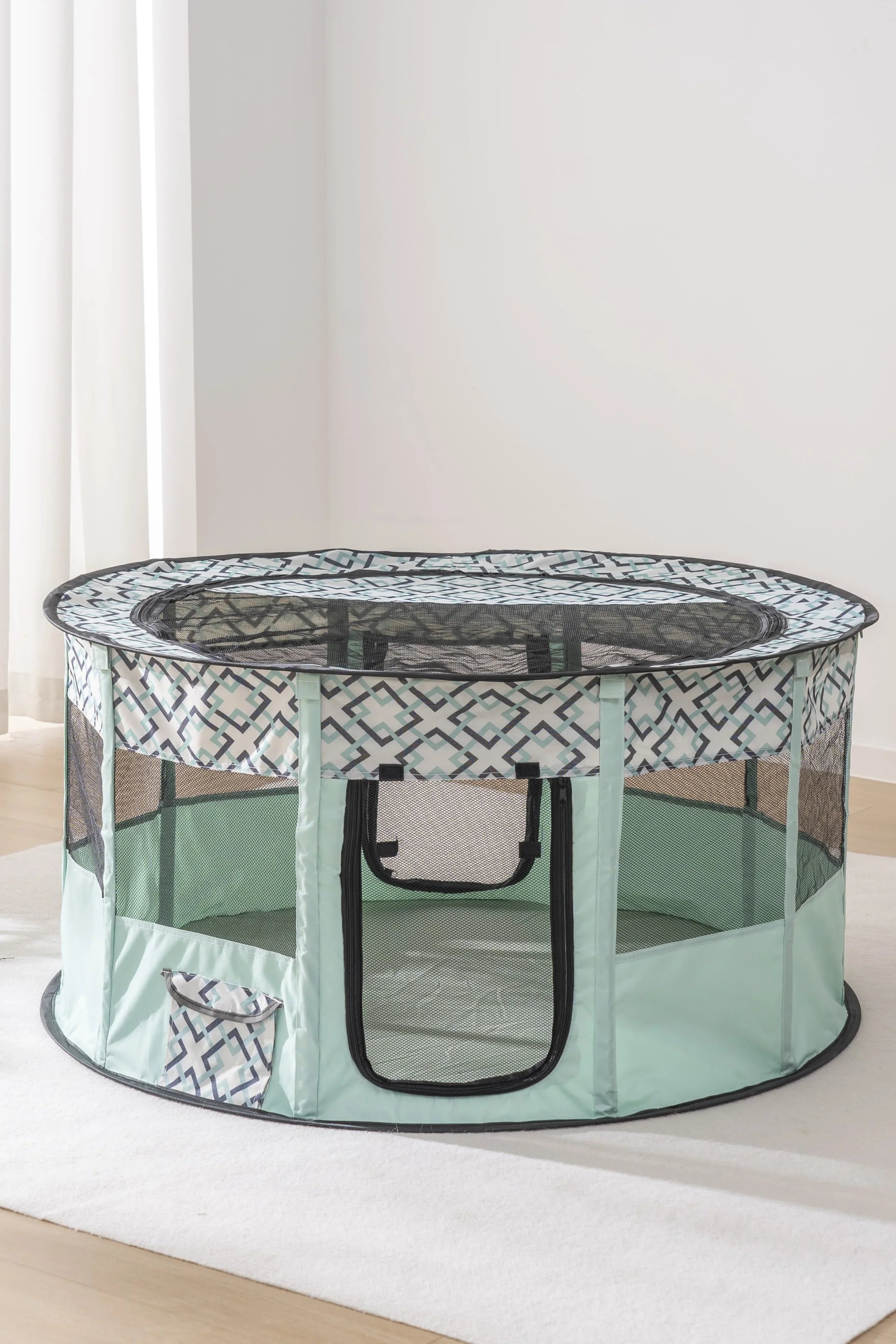 Foldable Mesh Ventilated Circular Cat Nest Outdoor/Indoor for both Dogs and Cats Extra-large and Comfortable Cat Birthing House